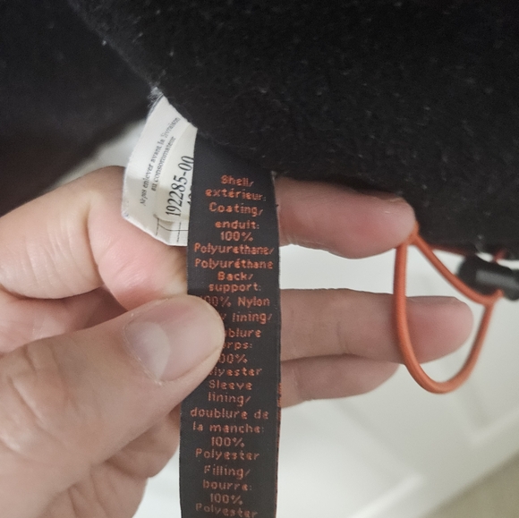 Banana Republic Mens M black Winter Peacoat Water Resistent - Picture 5 of 11